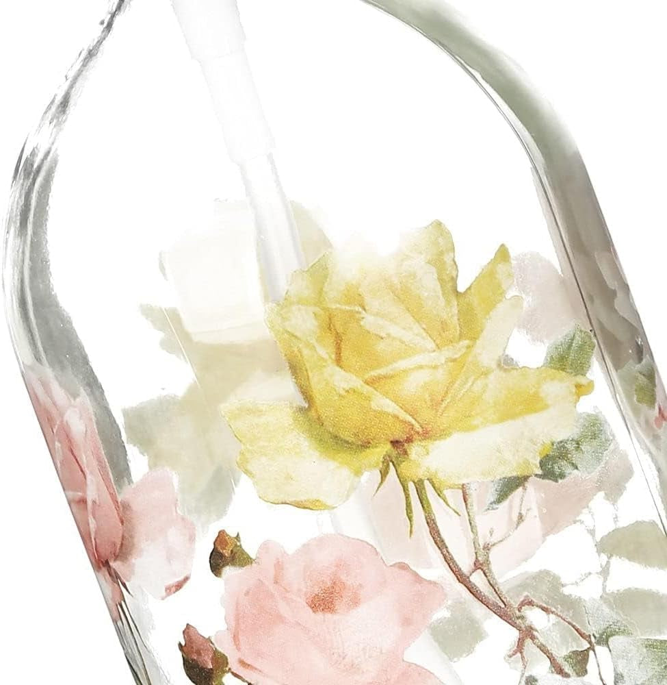 Glass Soap Dispenser Bottle with Pump,Refillable Liquid Hand Dispenser for Bathroom, Kitchen Soap Dispenser 17 Oz