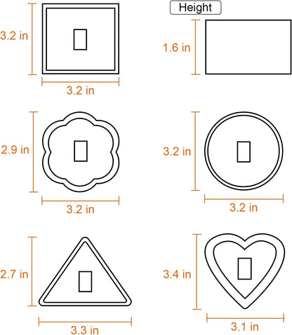 Set of 5 Cake Ring Mold, Stainless Steel 3” Dessert Food Molds with Pushers, Food Cooking Rings for Tuna Tartare, Pancake, Rice