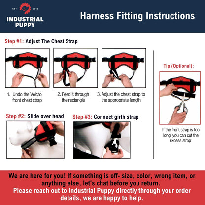 Service Dog Vest with Handle, No Pull Dog Harness for Large Dogs, Reflective Straps, Removable Patches Training Vest (Small - Large Breeds)