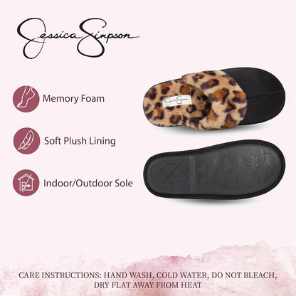 Women'S Comfy Faux Fur Memory Foam Slippers