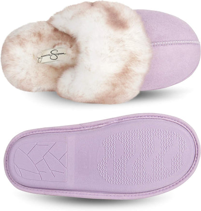 Women'S Comfy Faux Fur Memory Foam Slippers