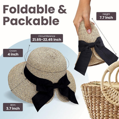Sun Hats for Women UPF 50+ Women'S Lightweight Foldable/Packable Beach Sun Hat