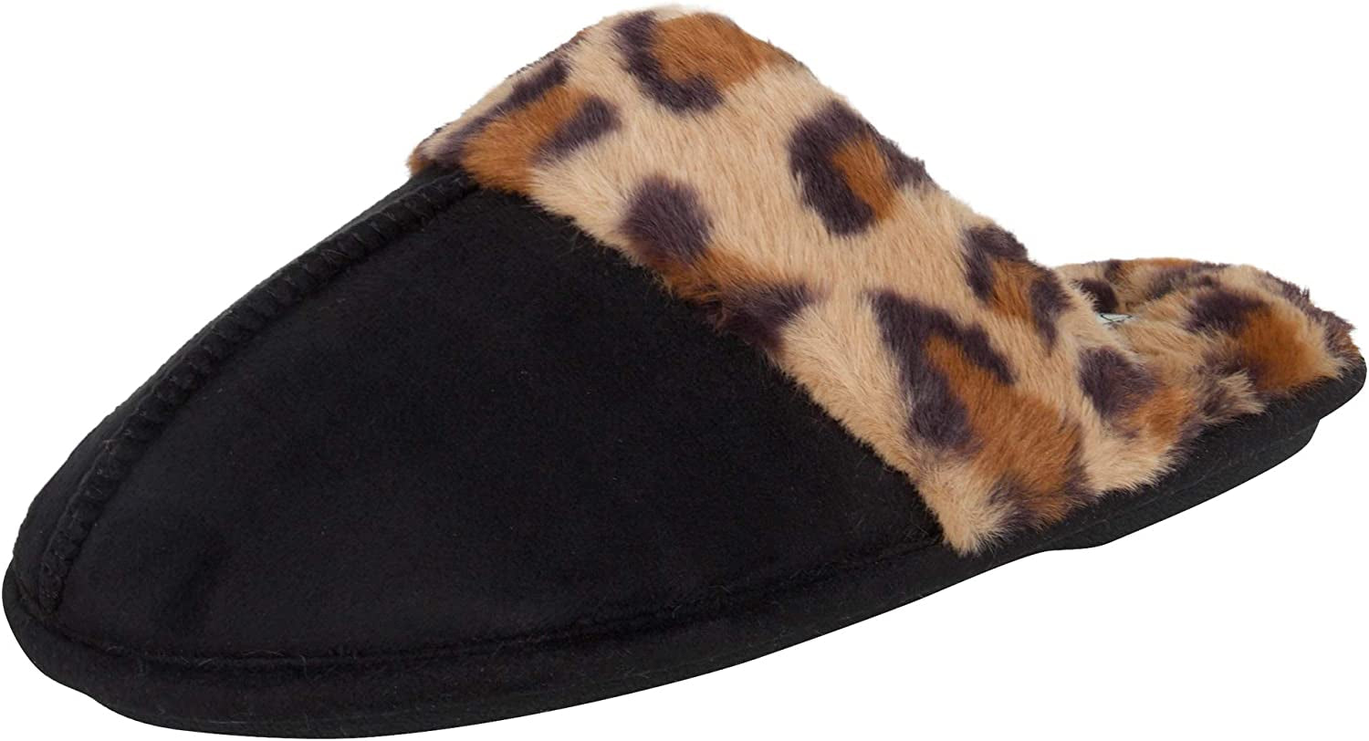 Women'S Comfy Faux Fur Memory Foam Slippers
