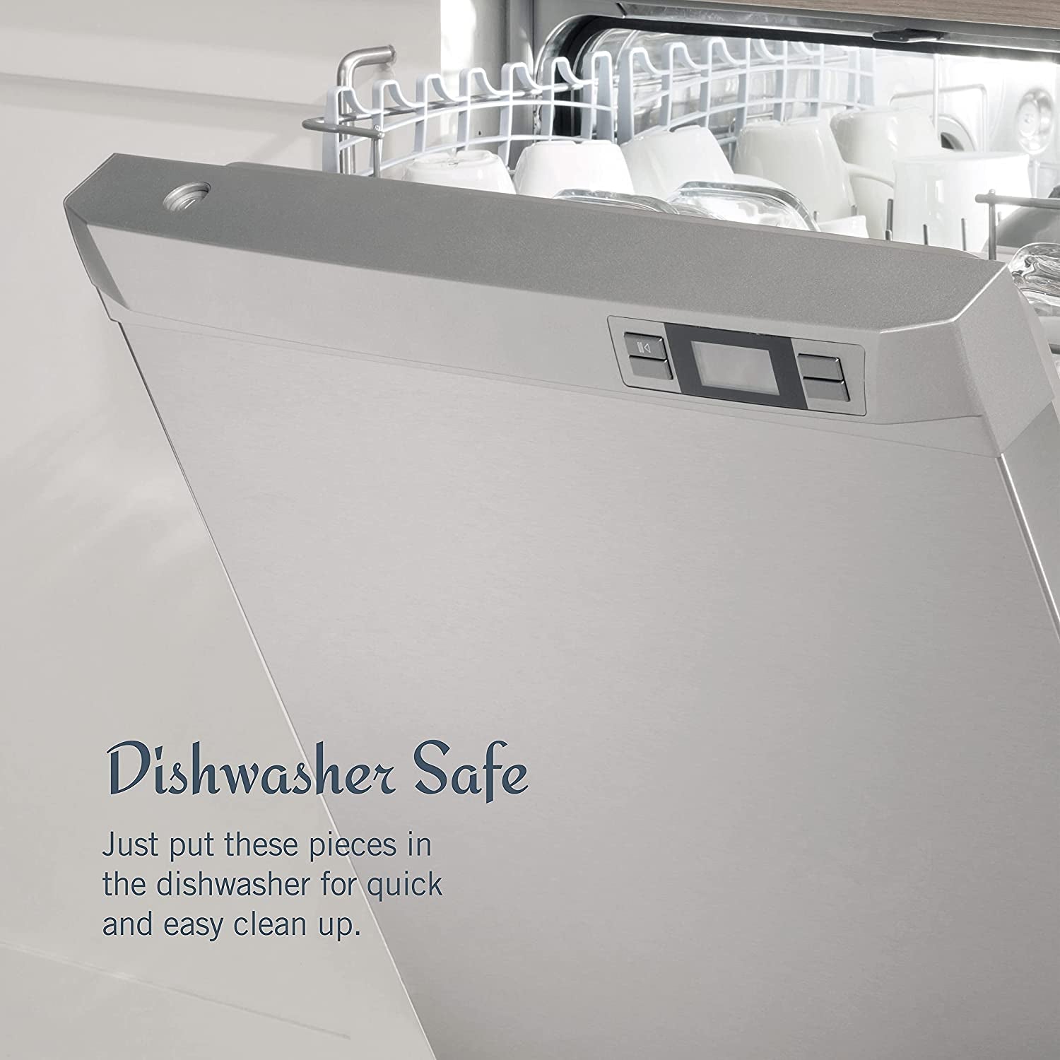 Regent Bead 65-Piece Flatware Set for 12, 18/10 Stainless Steel Silverware with Full Service and Serving Utensils, Classic Beaded Edge Design