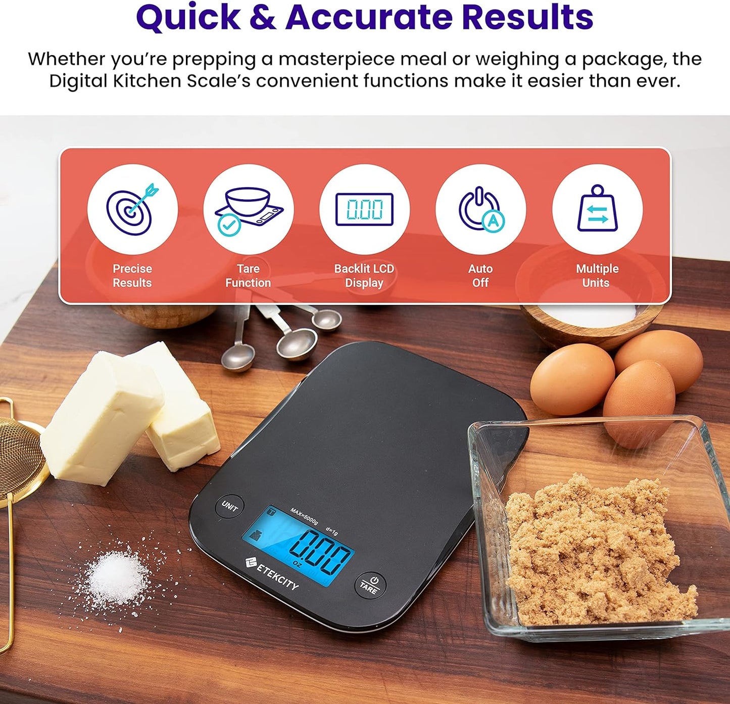 Food Kitchen Scale, Digital Mechanical Weighing Scale, Grams and Oz for Weight Loss,Cooking, and Baking, Black