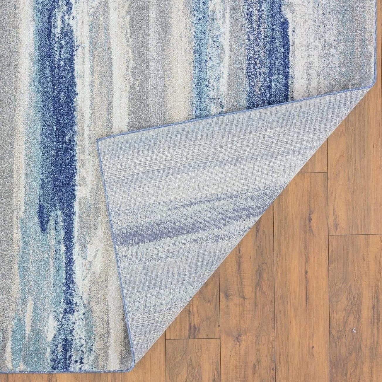 Tower Hill Abstract Blue 9X12 Area Rug