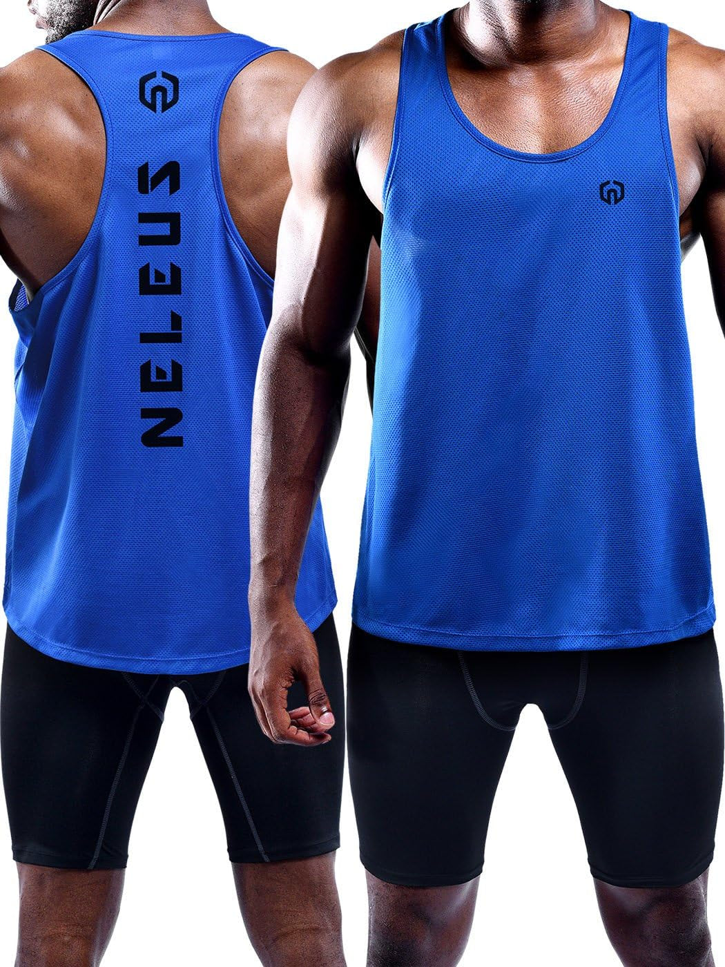 Men'S Workout Running Tank Top Sleeveless Gym Athletic Shirts
