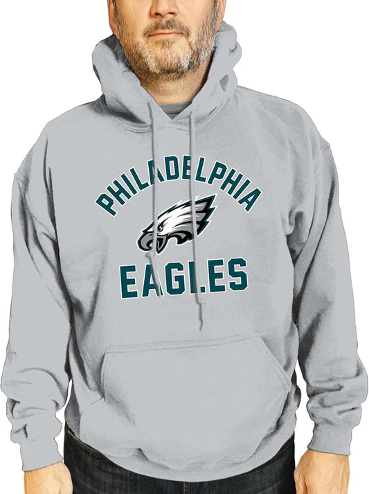 NFL Adult Gameday Hooded Sweatshirt - Poly Fleece Cotton Blend - Stay Warm and Represent Your Team in Style