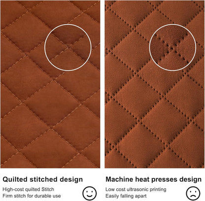 Quilt Set King Brunt Orange, Lightweight Comforter Bedspread Soft Reversible Coverlet King Size for All Season 3Pcs Rust Diamond Quilted Bedding Sets Bed Cover (1 Quilt 2 Pillow Shams)