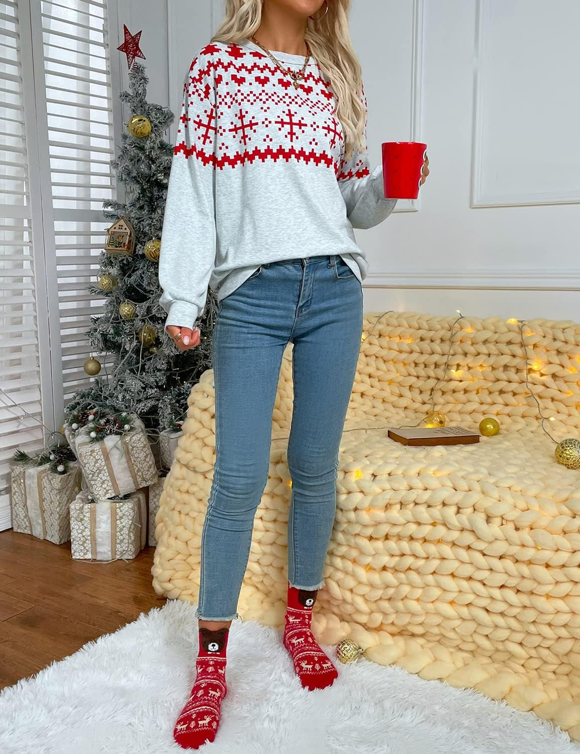 Womens Mama Sweatshirt Crewneck Loose Fit Soft Cute Long Sleeve Tops Ladies Graphic Casual Fall Mom Shirts